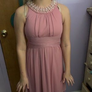 Light pink midi homecoming dress nwot